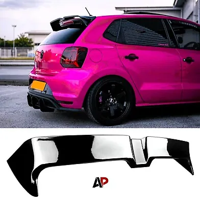 VW Polo MK5 6R 6C GTI R Oettinger Style Gloss Black Rear Boot Spoiler 2009-2017 • £74.95