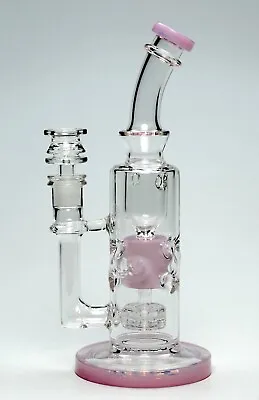 10 Inch Vortex Cyclone Matrix Smoking Water Pipe Bubbler Bong (Milky Pink) • $74.99