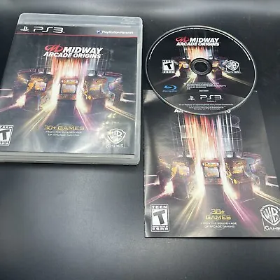 Midway Arcade Origins For PS3 PlayStation 3 2012 WB Games - CIB Complete • $21.99