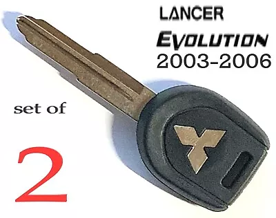 2 MIT14 Mitsubishi Lancer Evo Evolution 2003-2006 Transponder Chip Key A++ USA • $17.50