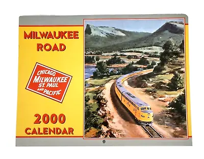 Milwaukee Road Railway Wall Calendar 2000 Trains Locomotives Vintage • £13.51