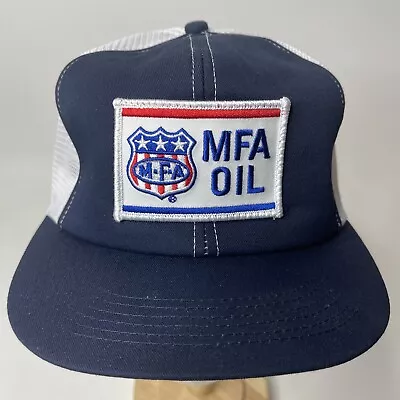 Vintage MFA OIL PATCH MISSOURI MESH SNAPBACK TRUCKER HAT CAP K-PRODUCTS USA • $34.99