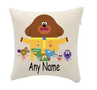 Hey Duggee Cushion Cover Personalise Any Name (cover Only) 20cmx20cm • £5.99