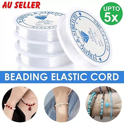 Elastic Stretch Cord Bead String Beading Cord Jewellery Making Wire Thread Line • $27.96