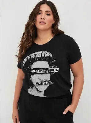 Torrid Plus Size 3 Sex Pistols God Save The Queen Punk 70s Rock Tunic T Shirt • $84.07