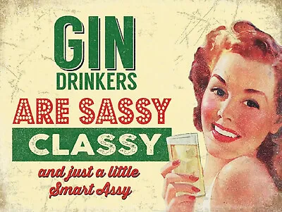 £6.95 • Buy Bar Sign Gin Plaque For Home Tiki Garden Bar Accessories Kitchen Picture Decor