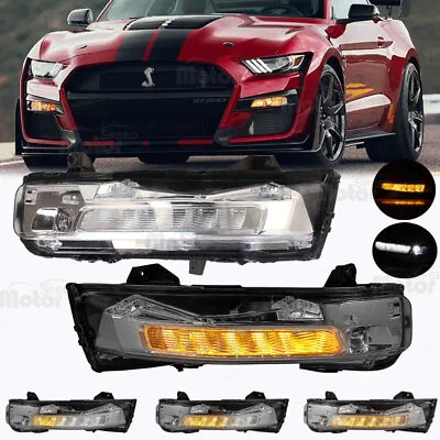 $319.09 • Buy For Ford Mustang 2018 2019 2020 2021 2022 DRL LED Fog Lights W/Turn Signal Pair
