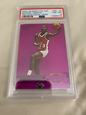 2022 Upper Deck Employee Exclusive Michael Jordan Precious Metal Gems PMG PSA 8 • $1999.99