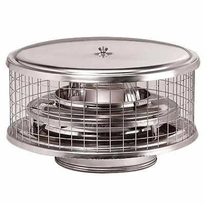 $139 • Buy 8  Chimney Cap, Guardian Triple Wall, Stainless Steel With Spark Arrester