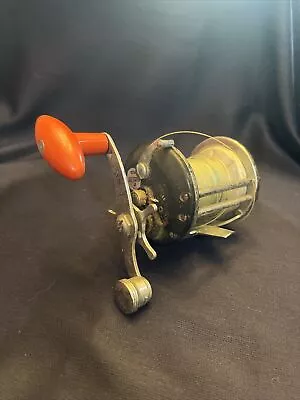 Vintage #908M True Temper Deep Sea Fishing Reel With Orange Handle • $20