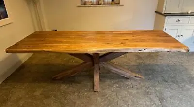 Dining Table - 240cm X 100cm - Live Edge - Solid Acacia Wood - Seats 8-10 • £1499