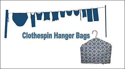Clothespin Bags Handmade Hanger Bags • $8