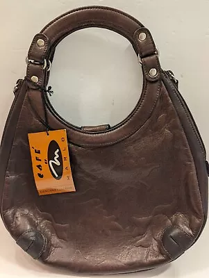 Cafe By Marlo Leather Coffee Brown Handbag NWT • $25