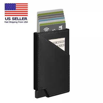 Minimalist Card Holder Wallet For Men - Slim Pop Up Wallet RFID Blocking Credit • $16.89