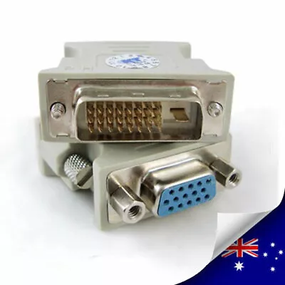 $7.25 • Buy 1 X DVI D Male To VGA Female Socket Adapter Converter - NEW (N001)