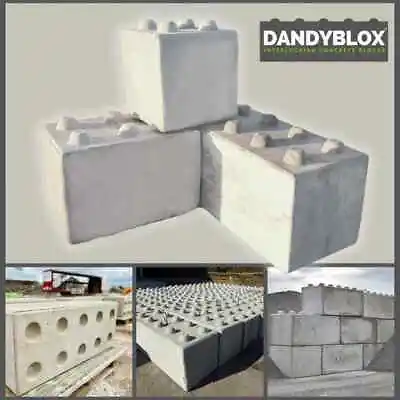 Interlocking Sandstone Faced Concrete Blocks In Various Sizes Uk Delivery • £59
