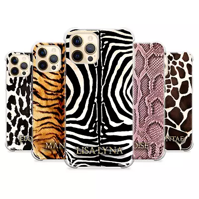 Personalised Phone Case Name Safari Cover Silicone For IPhone 15 Pro Max 14 13 X • £3.99