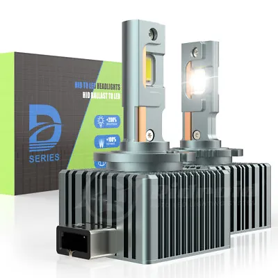 D1S D1R LED Headlight Bulbs Kit 6000K Super Bright White Xenon HID Replacement • $39.99
