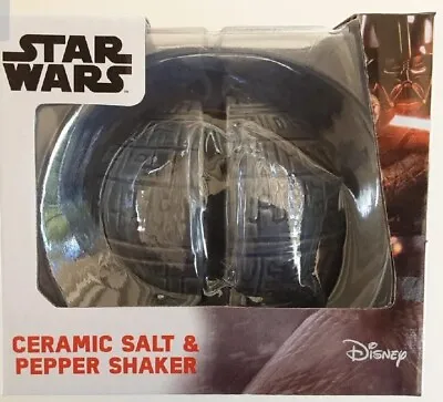 NEW Star Wars Death Star Ceramic Salt & Pepper Shaker Set ... That's No Moon  • $17.95