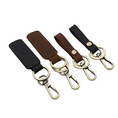 Leather Strap Keyring Keychain Car Key Chain Ring Fob For Men Women • $8.45