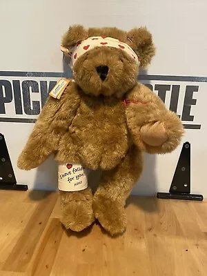 Vermont Teddy Bear I Have Fallen For You Cast Bear 16” Plush Valentines Bear • $17.99