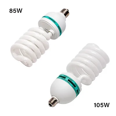 CFL Energy Saving Fluorescent Bulb 5500k E27 Screw Studio Photography Lighting • £32.99