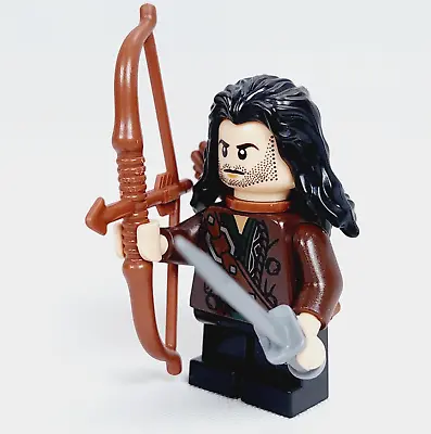 Lego The Hobbit Kili The Dwarf Minifigure 79001 Brown Bow Sword Long Hair Lor037 • $54.99