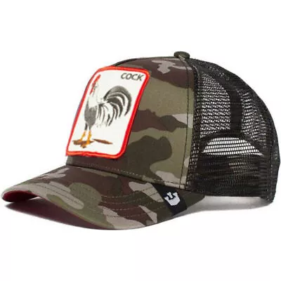 Animal Farm Trucker Mesh Baseball Hat Goorin Bros Style Snapback Cap Hip Hop Men • £6.59