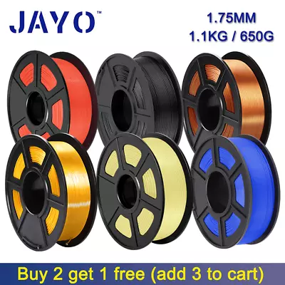 【Buy 2 Get 1 FreeAdd 3】JAYO 3D Printer Filament 1.75mm 1.1KG PLA ABS PETG SILK  • $25.99