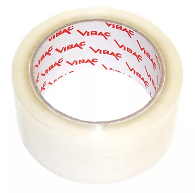 £18.60 • Buy Vibac 832 Clear No Noise Hot Melt Adhesive Tape 48mm X 66m Qty 6 Rolls