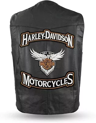 Harley Embroidery Eagle Rockers Motorcycle Iron On Biker Patch Iron On • $20