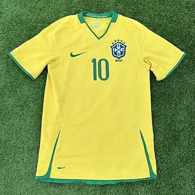 Ronaldinho Brazil Brasil National 2008/2010 Football Soccer Shirt Jersey Size S • $125