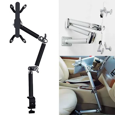 $44.95 • Buy Large Adjustable Heavy Duty Floor / Car/Desk /Bed / Table Mount For Tablets IPad