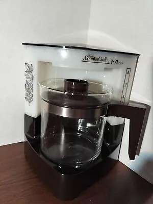 Vintage Sears Counter Craft  Deluxe 1-4 Cup Coffee Maker #67129 1978. Retro MCM • $45