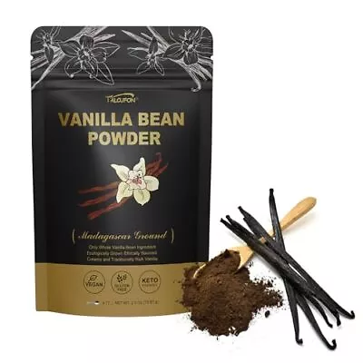 Madagascar Ground Vanilla Bean Powder 100% Ground Vanilla Beans No Fillers ... • $27.23