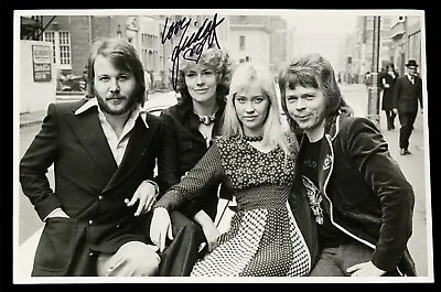 Signed Abba Anni Frid Frida Photo Rare Mamma Mia Dancing Queen Voulez Vous • £99.99