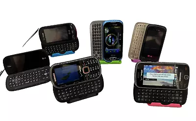 Verizon Wireless Vintage Slider Collection | 6 Vintage Sliders / Clamshell Cell • $149.99