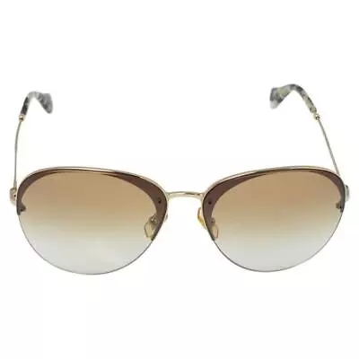 MIU MIU Sunglasses SMU53P GOLD FRAME Leopard Print Tips NEW Ref KB • £90