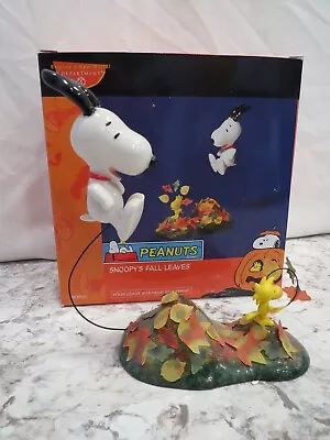 Department 56 Peanuts Snoopy's Fall Leaves - Snoopy & Woodstock 56.59121  MINT • $52