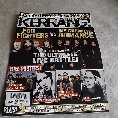 Kerran Magazine My Chemical Romance/Foo Fighters Vgc Marilyn Manson Avenged 7fld • £13.99