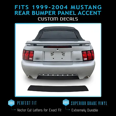 For 1999-2004 Ford Mustang Rear Bumper Panel Accent Precut Decal - Flat Matte • $14.20