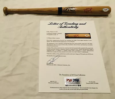 MIKE TROUT Signed Mini Bat PSA 10 GRADED Los Angeles Anaheim Angels Autographed • $749.99