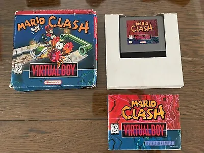 Mario Clash (Nintendo Virtual Boy) CIB Complete In Box W/ Manual & Dust Cover • $119.99