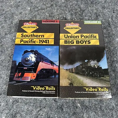 2 Nos Video Rails Classic Vhs Tapes  Union Pacific & Southern Pacific • $14