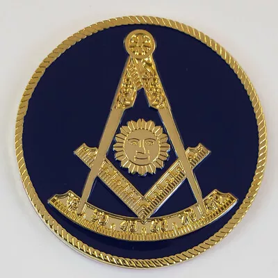 Mini Auto Emblem Past Master Metal (SCA-1502) Masonic Freemason Mason • $7.99