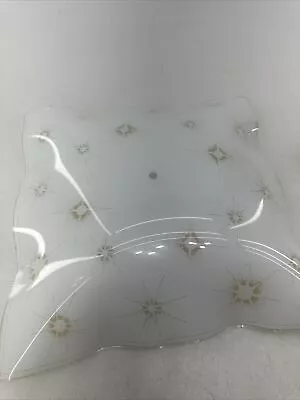 Mid-Century Modern MCM Star Burst AtomicSquare Glass Ceiling Fixture Shade 15.5” • $75