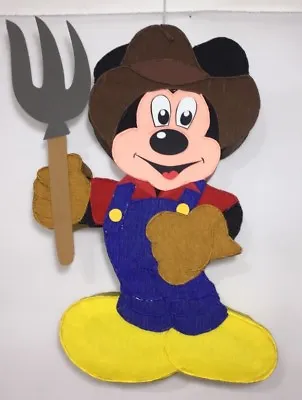 Farmer Mickey Mouse Piñata. Mickey Mouse Farmer Birthday  Party. Mickey Farmer • $68