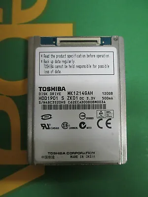 Toshiba MK1214GAH 120GB HDD Zif Hard Drive 4200RPM 1.8  HDD1901 • £39.49