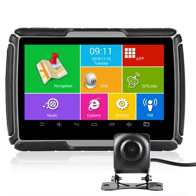 Motorcycle Android GPS Navigator Navigation Sat Nav Wifi 4.3  +DVR Recorder +Map • $114.99