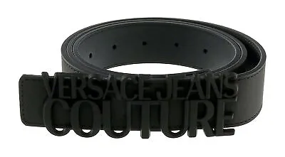 Versace Jeans Couture Black Lettering Buckle Belt • $139.99